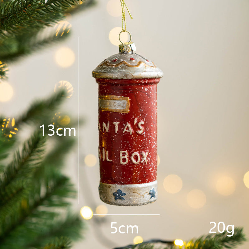 Sparkly Hanging Ornaments with String, Bulk Christmas Tree Decorations, Car and House, Holiday Party Supplies