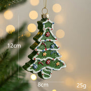 Sparkly Hanging Ornaments with String, Bulk Christmas Tree Decorations, Car and House, Holiday Party Supplies