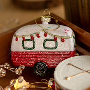 Sparkly Hanging Ornaments with String, Bulk Christmas Tree Decorations, Car and House, Holiday Party Supplies