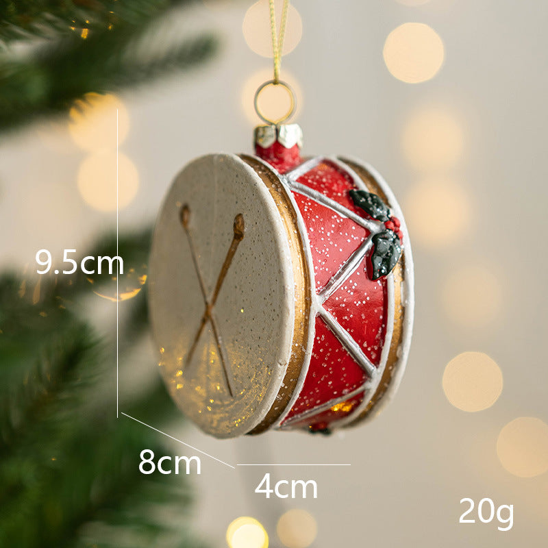 Sparkly Hanging Ornaments with String, Bulk Christmas Tree Decorations, Car and House, Holiday Party Supplies