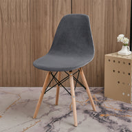 Bulk Stretch Shell Chair Cover Velvet Washable Mid Century Modern Chair Covers for Dining Living Room Bedroom Wholesale