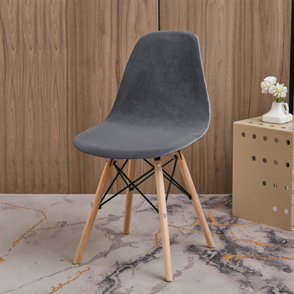 Bulk Stretch Shell Chair Cover Velvet Washable Mid Century Modern Chair Covers for Dining Living Room Bedroom Wholesale