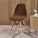 Bulk Stretch Shell Chair Cover Velvet Washable Mid Century Modern Chair Covers for Dining Living Room Bedroom Wholesale