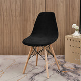 Bulk Stretch Shell Chair Cover Velvet Washable Mid Century Modern Chair Covers for Dining Living Room Bedroom Wholesale