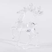 Bulk Transparent Deer and Turtle Christmas Ornaments, Clear Holiday Tabletop Decorations, Party Centerpiece Gifts, Wholesale Set
