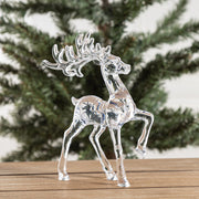 Bulk Transparent Deer and Turtle Christmas Ornaments, Clear Holiday Tabletop Decorations, Party Centerpiece Gifts, Wholesale Set