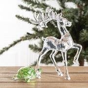 Bulk Transparent Deer and Turtle Christmas Ornaments, Clear Holiday Tabletop Decorations, Party Centerpiece Gifts, Wholesale Set