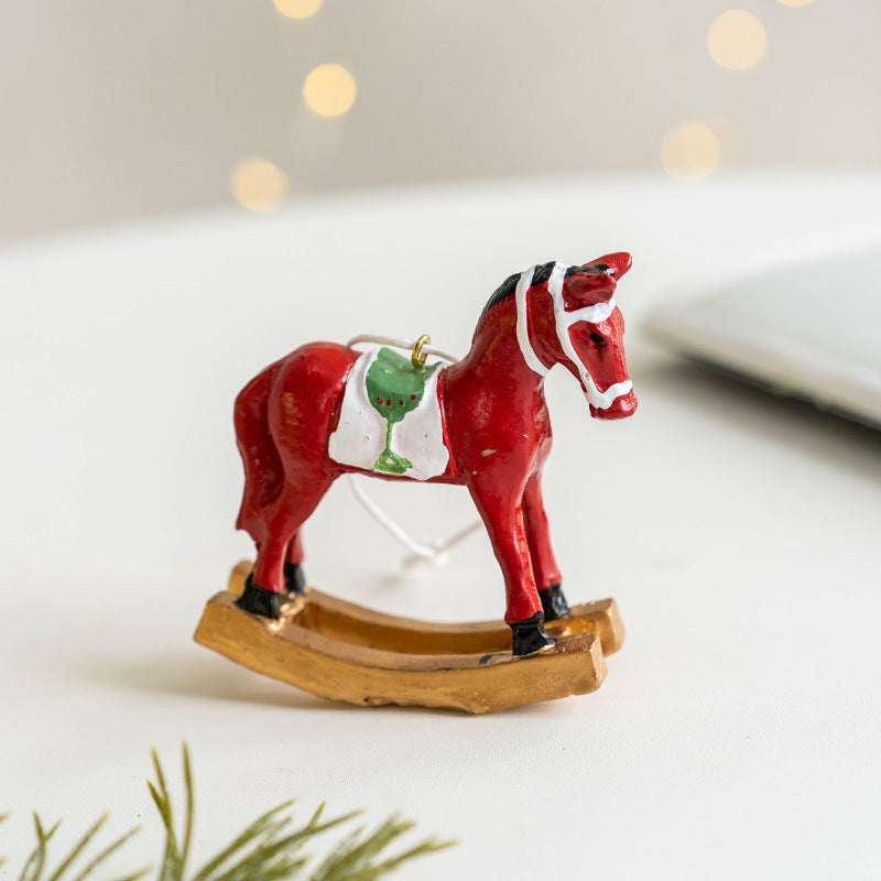 Trojan Horse Pendant Hanging Ornament Christmas Tree Decoration Bulk Party Supplies