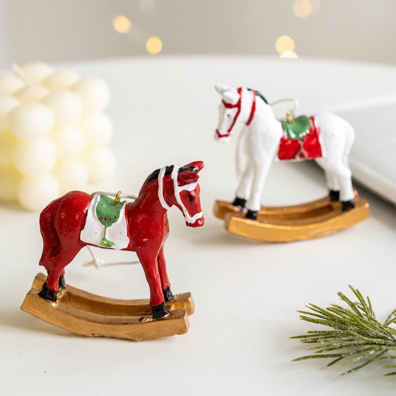 Trojan Horse Pendant Hanging Ornament Christmas Tree Decoration Bulk Party Supplies