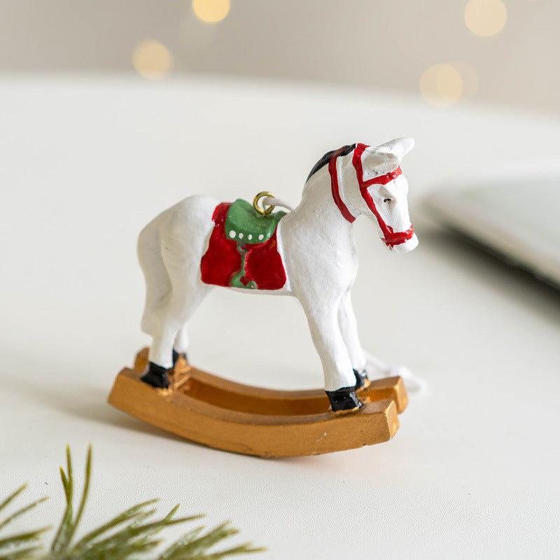 Trojan Horse Pendant Hanging Ornament Christmas Tree Decoration Bulk Party Supplies