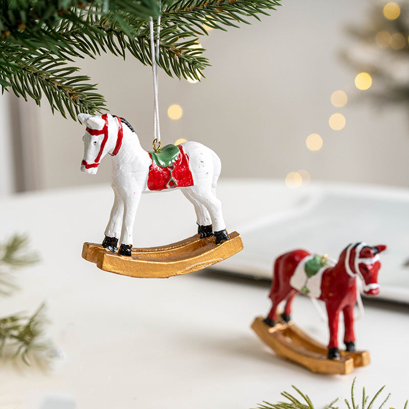 Trojan Horse Pendant Hanging Ornament Christmas Tree Decoration Bulk Party Supplies