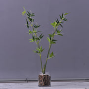 32 Inch Artificial Bamboo Leaves Stems Spray, 10 Pcs Greenery Branches for Floral Arrangements