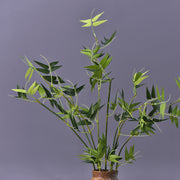 32 Inch Artificial Bamboo Leaves Stems Spray, 10 Pcs Greenery Branches for Floral Arrangements