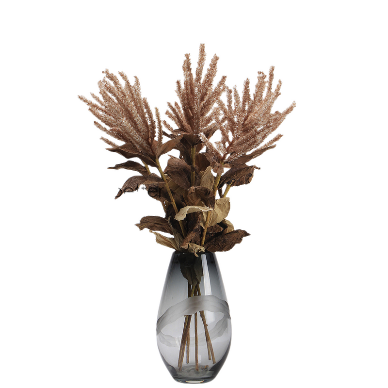 Wabi-Sabi Pampas Grass Stems 10 Pcs 24 Inch Real Touch Artificial Plants Bulk