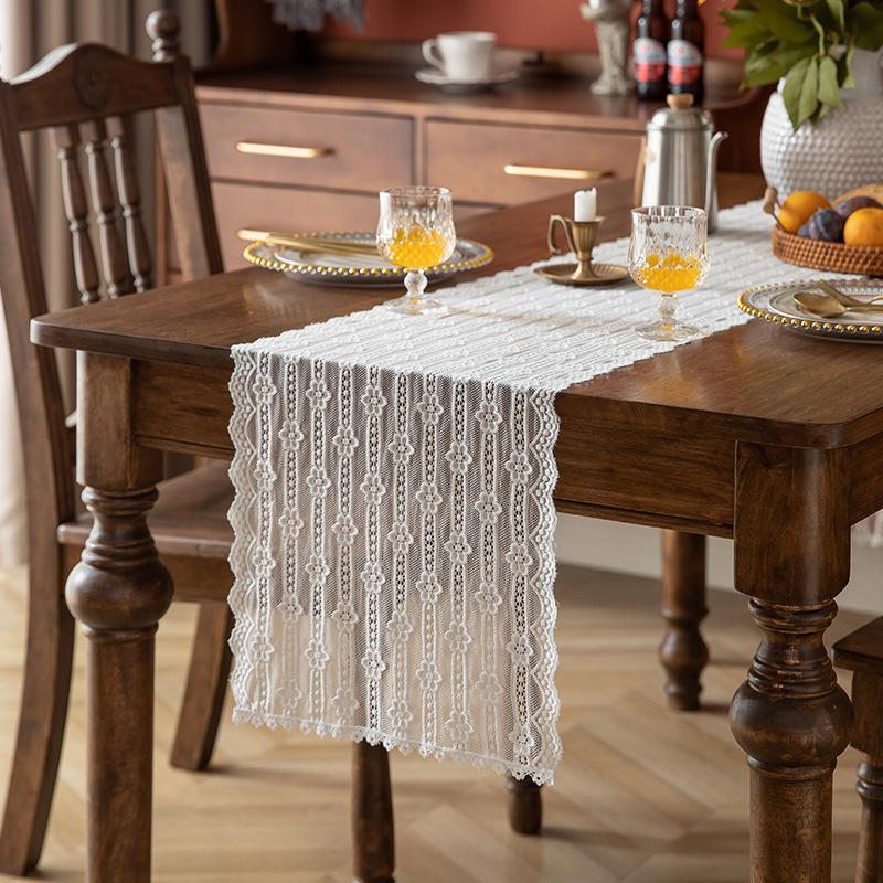 Bulk White Lace Table Runner Doilies for Dining Table Wedding Party Decor Wholesale