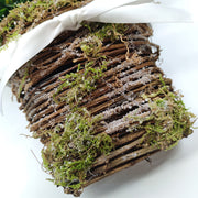 Artificial Wildflower Basket Wreath Door Hanger 12 Inch Bulk Silk Flowers for Front Door Porch Wall Decor