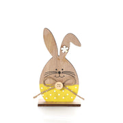 10 Pcs Cartoon Rabbit Ornaments for Desktop Decor, Easter and Christmas Crafts, Bulk Artificial Figurines