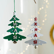 Wooden Pendant Wall Hanging Ornaments for Christmas Tree and New Year Party Decorations, Bulk Set