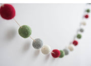 Bulk Wool Felt Christmas Tree Ornaments 20 Pcs Pom Pom Garland Balls Hanging Wreath Decorations