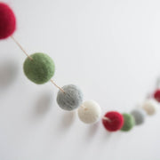 Bulk Wool Felt Christmas Tree Ornaments 20 Pcs Pom Pom Garland Balls Hanging Wreath Decorations