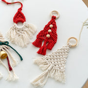 Woven Macrame Christmas Tree Wall Hanging Ornament Bohemian Style Bulk Wholesale