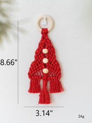 Woven Macrame Christmas Tree Wall Hanging Ornament Bohemian Style Bulk Wholesale