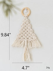 Woven Macrame Christmas Tree Wall Hanging Ornament Bohemian Style Bulk Wholesale