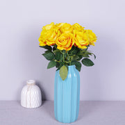10 Pcs Artificial Silk Roses Bouquet, Bionic Flannel, for Floral Arrangement & Decor