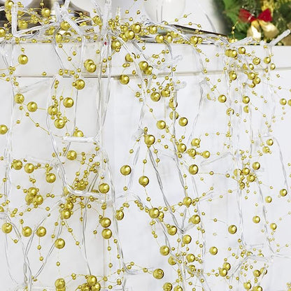 Bulk 13FT 40 LED White Pearl String Lights Battery Operated Lights for Xmas Bedroom Mantel Wedding and Party Decor Wholesale