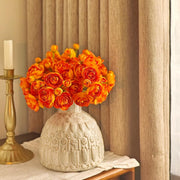 Silk Ranunculus Bouquet 12 Inch 10 Pcs Artificial Flowers Wedding Engagement Centerpieces Home Decor