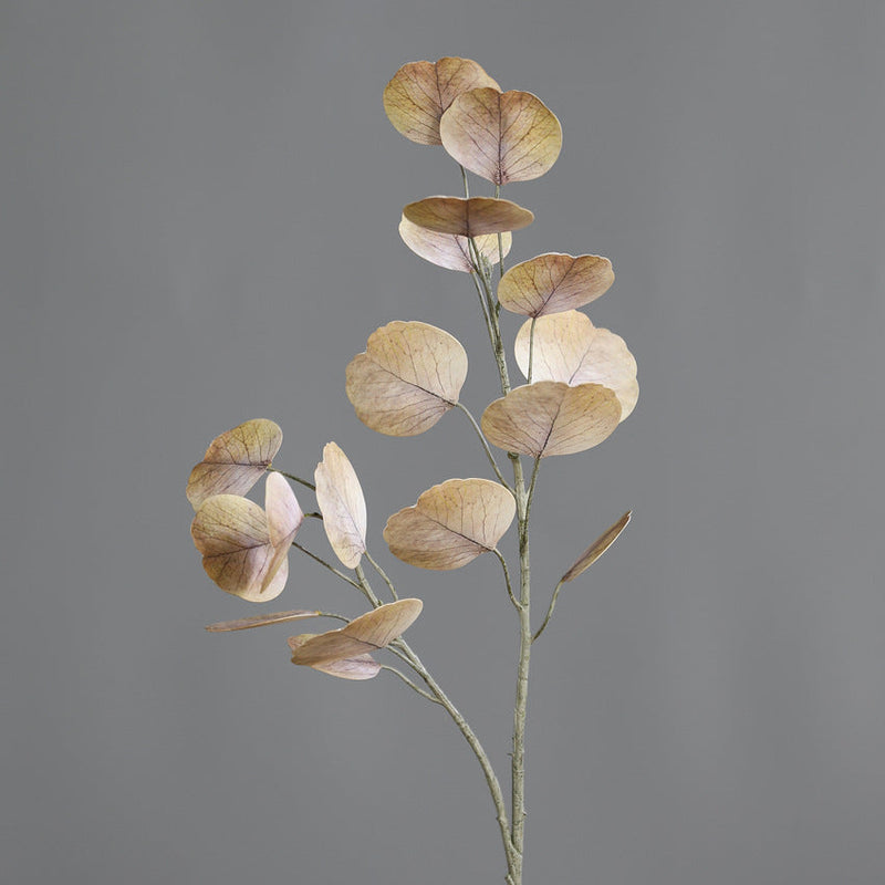 19 Inch Artificial Eucalyptus Stems 10 Pcs Autumn Winter Tones for Home Wedding Decor