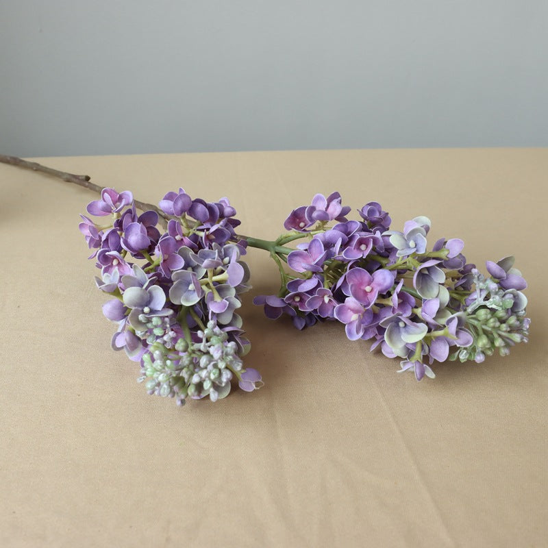 10 Pcs Artificial Lilac Stems 18 Inch Real Touch Faux Lilac Branch Flowers Bulk