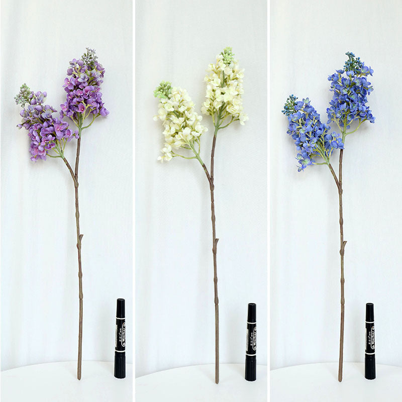 10 Pcs Artificial Lilac Stems 18 Inch Real Touch Faux Lilac Branch Flowers Bulk