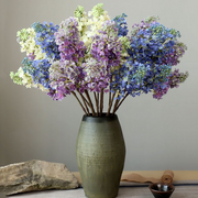 10 Pcs Artificial Lilac Stems 18 Inch Real Touch Faux Lilac Branch Flowers Bulk