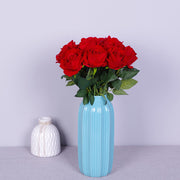 10 Pcs Artificial Silk Roses Bouquet, Bionic Flannel, for Floral Arrangement & Decor
