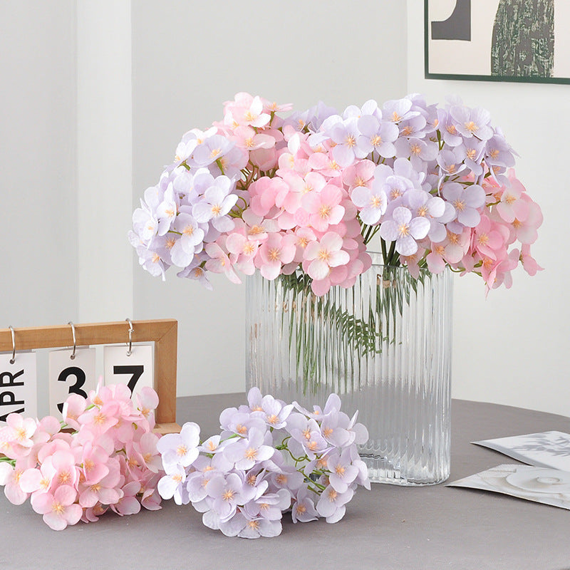 9.5 Inch Artificial Hydrangea Stems Bundle 10 Pcs Bulk for Wedding Crafts