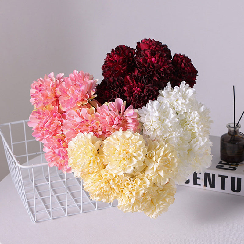 15.7 Inch Artificial Silk Chrysanthemum Bouquet – Bulk Wholesale Flowers