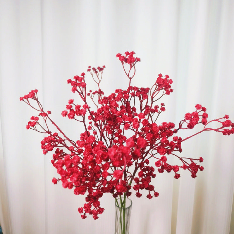 23.6 Inch Baby's Breath Artificial Flowers 10 Pcs Real Touch Silk Stems for Crafts DIY Wedding Party Home Garden Office