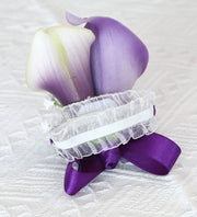 Purple Calla Lily Wrist Corsage 10 Pcs Handmade Artificial Flowers