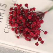3 Pcs 9 Inch Artificial Baby's Breath Gypsophila Stems Bundle Retro Autumn Color for DIY Boutonnieres