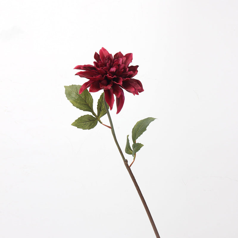 21 Inch Dahlia Artificial Flower Stem Spray, Real Touch, Bulk Quantity
