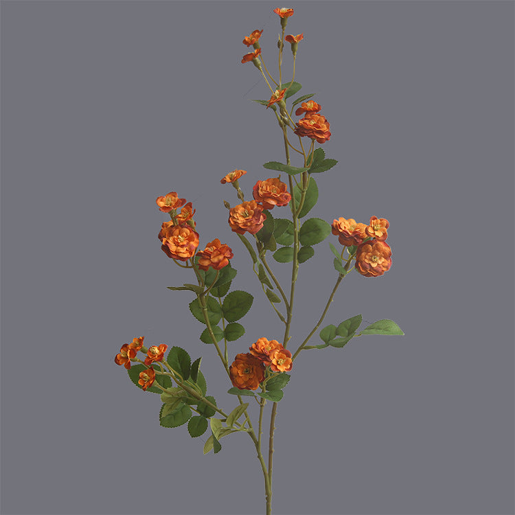 28 Inch Artificial Silk Rosa Multiflora Stems Branches 10 Pcs Bulk Flowers Arrangement
