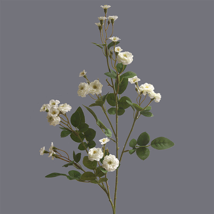28 Inch Artificial Silk Rosa Multiflora Stems Branches 10 Pcs Bulk Flowers Arrangement