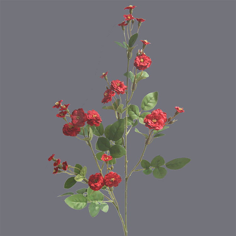 28 Inch Artificial Silk Rosa Multiflora Stems Branches 10 Pcs Bulk Flowers Arrangement