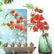 34 Inch Extra Long Stem Artificial Lantern Fruit Vine with Leaves – Bulk Floral Decoration