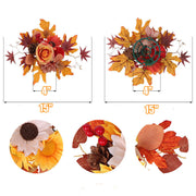 2 Pcs Artificial Sunflower and Maple Leaf Flower Balls for Table Centerpieces