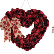 Valentine's Day Faux Forsythia Wreaths (6 Styles/Sizes) - Pink & Red Romantic Decor