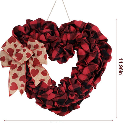 Valentine's Day Faux Forsythia Wreaths (6 Styles/Sizes) - Pink & Red Romantic Decor