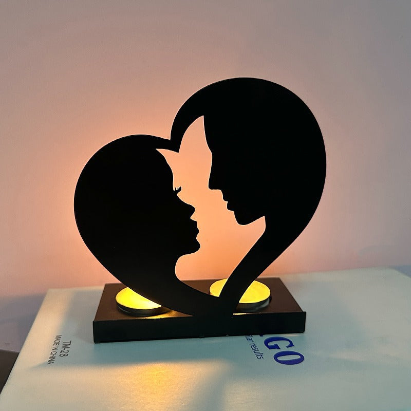 Letter Shaped Metal Candle Holders (5 Styles) – Wedding & Valentine’s Decor Accents