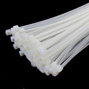 500 Pcs Nylon Cable Ties Self-Locking Zip Ties with Curved Tip Bulk Pack